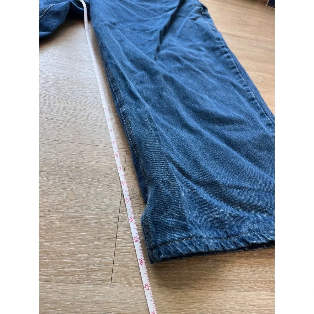 Berne Relaxed Fit Carpenter Jeans Mens 52x30 Blue Denim Cotton Straight Leg